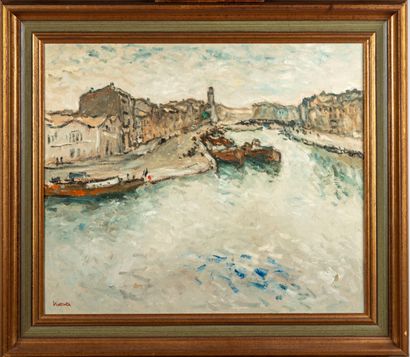 BATTISTA Eric BATTISTA (1933)

Le Grand canal à Sète

Huile sur toile, signée en...