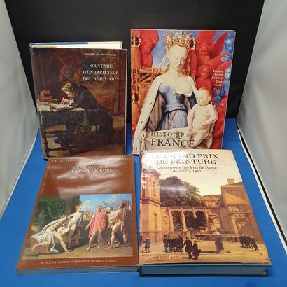 null Ensemble d'ouvrages sur l'histoire de France et la peinture académiqu, comprenant...