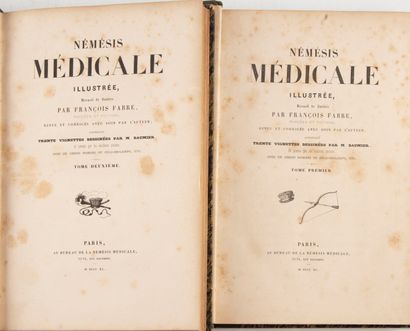 null DAUMIER. FABRE (François). Illustrated medical nemesis. Collection of satires....