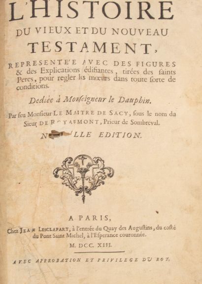 null [Bible illustrée. Français. 1713]. HISTOIRE (L') du Vieux et du Nouveau Testament,...