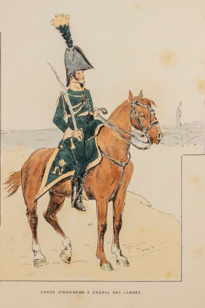 null FORT(H.). Recueil d'uniformes. Gardes d'Honneur du voyage impérial de 1808....