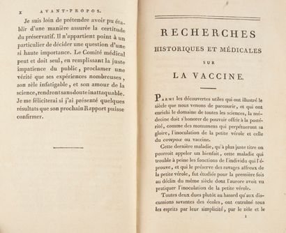 null [Vaccination]. HUSSON (Henri Marie). Recherches historiques et médicales sur...