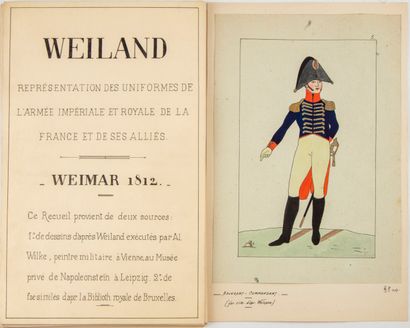 null WEILAND. Représentation des uniformes de l'Armée Impériale Royale de la France...