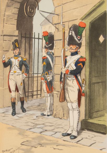 null TOUSSAINT (M.). Napoléon 1e et sa Garde. Paris, Editions militaires, s.d, (1942),...