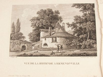 null [Ermenonville]. [GUYOT (Laurent)]. Vues pittoresques, plans, &c des principaux...