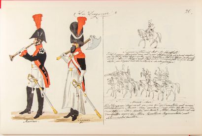 null SAUERWEID. Camp of Dresden. 1812-1813. Paris, n.d., in-folio, oblong, in sheets...