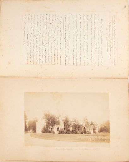 null [Manuscript]. LEMARIÉ (Ernest). Ermenonville. History and description. [1889]....