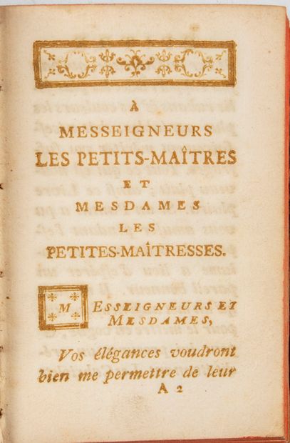 null [CARACCIOLI, Louis Antoine de]. Le livre à la mode. A Verte-Feuille (Liège),...