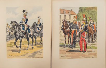 null ROUSSELOT (Lucien). The cavalrymen of Bonaparte, the Consulate. Representation...
