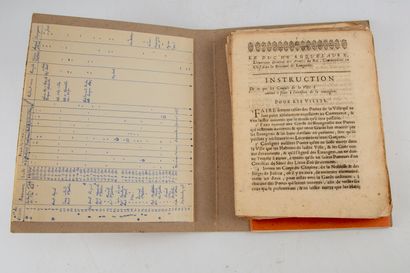 null [Plague]. [Provence, Languedoc, Gévaudan]. Set of 47 printed documents relating...