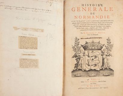 null DU MOULIN (Gabriel). Histoire générale de Normandie, contenant les choses mémorables...