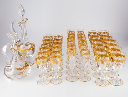 SAINT LOUIS Manufacture SAINT LOUIS 

Service de verre en cristal modèle "Massenet...