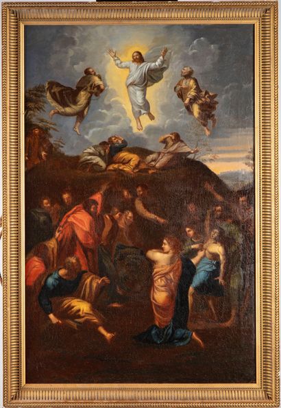 RAPHAËL ECOLE FRANCAISE du XIXe d'après RAPHAËL

La Transfiguration 

Huile sur toile...