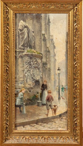 LEMAITRE Léon-Jules LEMAITRE (1850-1905)

La Fontaine de l'église Saint Maclou

Huile...