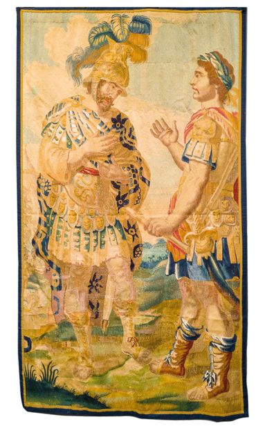 BRUXELLES BRUXELLES - XVIIe

Elément central de tapisserie à sujet historique représentant...