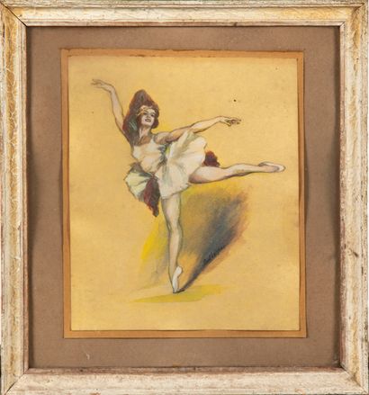 LOISEAU Paul LOISEAU (1893-?)

Danseuse

Crayon et réhauts d'aquarelle, signé au...