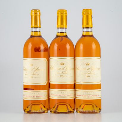 3 Bottles CHÂTEAU D'YQUEM 1994 1er Cru Sauternes

Label...