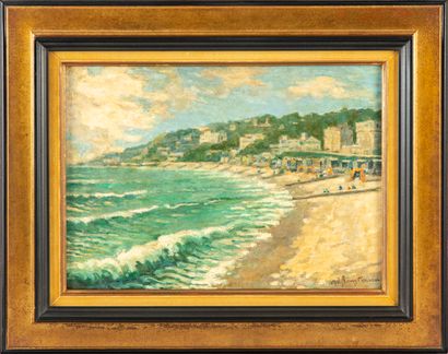 KAISER Franz KAISER - XXe

Paysage de plage (Ste Adresse)

Huile sur toile signée...