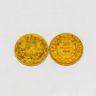 null 2 x 20 francs gold Napoleon III