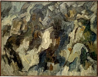 CABUS 
Gérard CABUS (1928)
Composition abstraite
Huile sur toile signée en bas à...