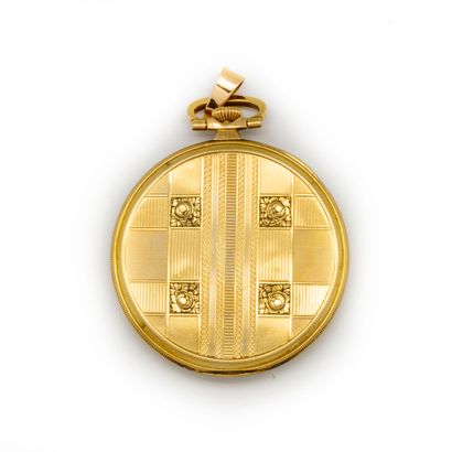null Circa 1930

Yellow gold men's pocket watch, the dial signed Halva, the back...
