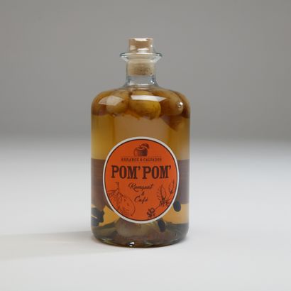 null Maison PINEL

Une bouteille d'Arrangé Ô Calvados Pom' Pom' (Kumquat et café)

Bouteille...