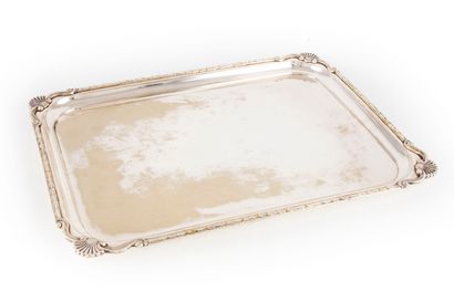 Rectangular silver plated serving tray (EPNS)...