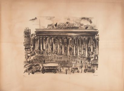 RENO Irène RENO (1884-1953)

La Bourse de Paris 

Lithographie, contresigné et numéroté...