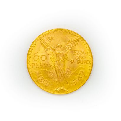 null 1 piece of 50 gold pesos 1821-1947

Weight : 37,5 g.