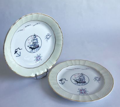BERNARDAUD Manufacture BERNARDAUD - Limoges

Plate and soup plate for child out of...