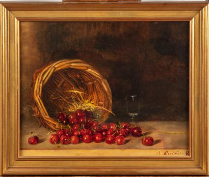 ALBERT LECRINIER Albert LECRINIER (19th - 20th)

Still life with cherries

Oil on...