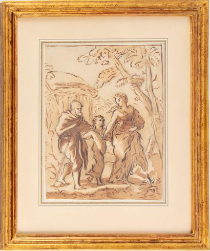 Ecole française du XVIIIè 18th century FRENCH SCHOOL

The Return of the Holy Family...