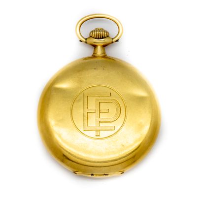 ZENITH ZENITH 

Pocket watch in yellow gold, with double bowl, engraved "EP".

Gross...