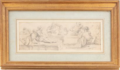 ECOLE FRANÇAISE DU XIXe FRENCH SCHOOL of the 19th century

Study

Pencil drawing

12...