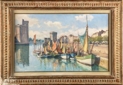 Ecole française du Xxe FRENCH SCHOOL of the XXth century

Boats at the quay in the...