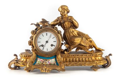 Gilt bronze clock in the 18th century taste,...