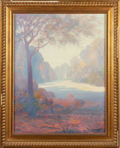 CYPRIEN RIDEN Cyprien RIDEN (1958-1952)

Riverbank in Autumn

Oil on canvas, signed...