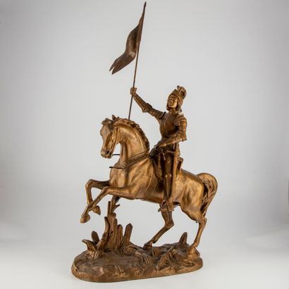 null Joan of Arc on horseback 


Proof in regula with golden patina


H.: 69,5 cm


Accident...