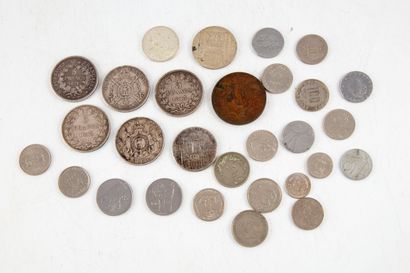 null Lot of silver and metal coins