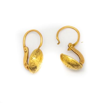 null Pair of earrings in yellow gold


Weight : 1 g.