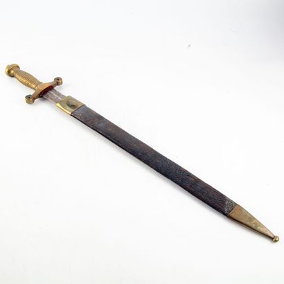 Infantry sword with its leather and brass...