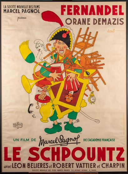 Albert DUBOUT (1905-1976) 
Affiche de cinéma...