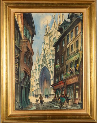 Pierre LE TRIVIDIC (1898-1960) 
Rouen, La...