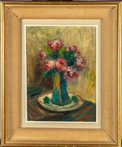 null Maurice VAUMOUSSE (1876-1961)

Nature morte au bouquet de roses

Huile sur isorel,...