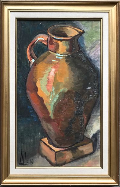 null Andrée REBOLLE - XXth

The pitcher 

Oil on canvas

Monogrammed lower left and...