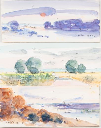 SEBIRE Gaston SEBIRE (1920-2001)

Paysages

Aquarelles, signées et datées 1988, 1990...