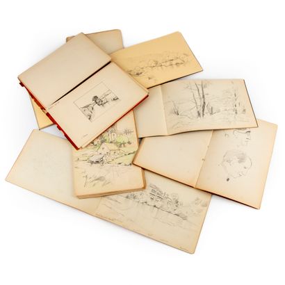LAUNAY Leon LAUNAY (1890-1956)

Set of five sketchbooks Algiers 1947, Brittany, Lake...