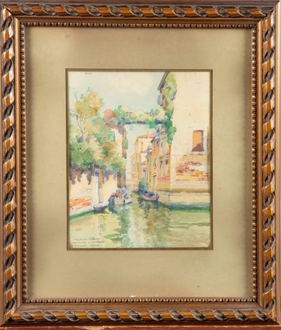ESCHBACH Paul ESCHBACH (1881-1961)

The Canals in Venice

Watercolor, signed and...