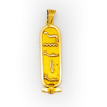 Gold pendant in the Egyptian style 
Weight...