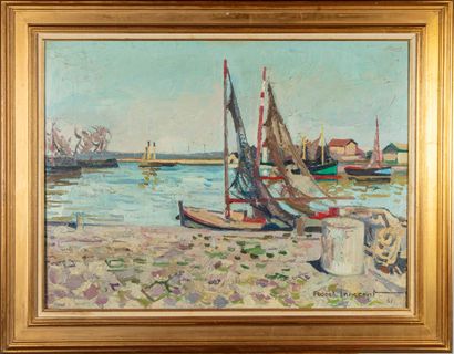 INNOCENT Franck INNOCENT (1912-1983)

Entrance to the port of Honfleur

Oil on canvas,...